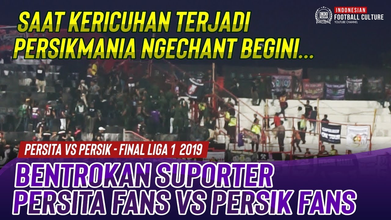 B3ntr0k Suporter Persita Tangerang vs Persik Kediri - Final Liga 2 2019 Bali