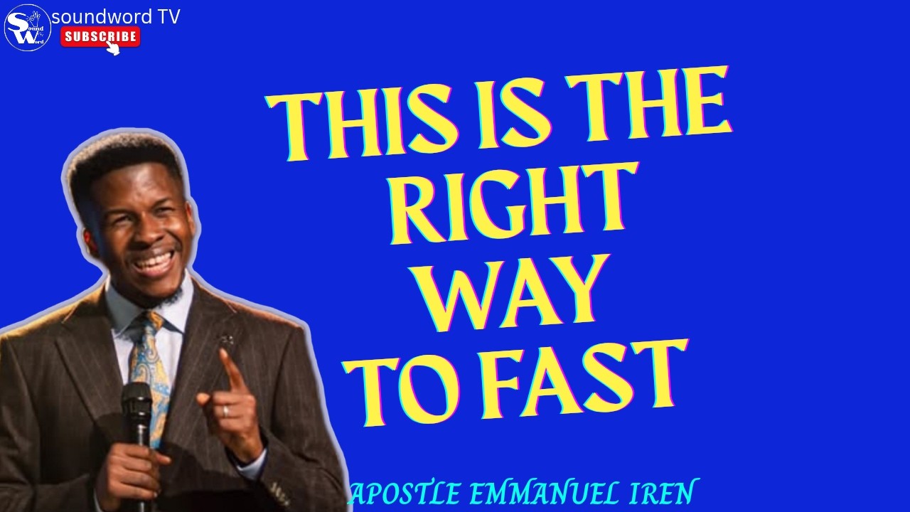The Real Reason For Fasting • Apostle Emmanuel Iren #apostleemmanueliren #pastoremmanueliren 