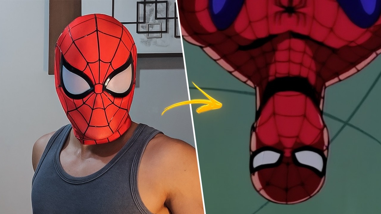 Me TRANSFORMEI no MELHOR HOMEM-ARANHA das ANIMAÇÕES!