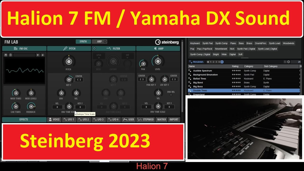 Halion 7 | Steinberg | FM Yamaha DX 7 MODX Sound In Cubase 12 | Part 3