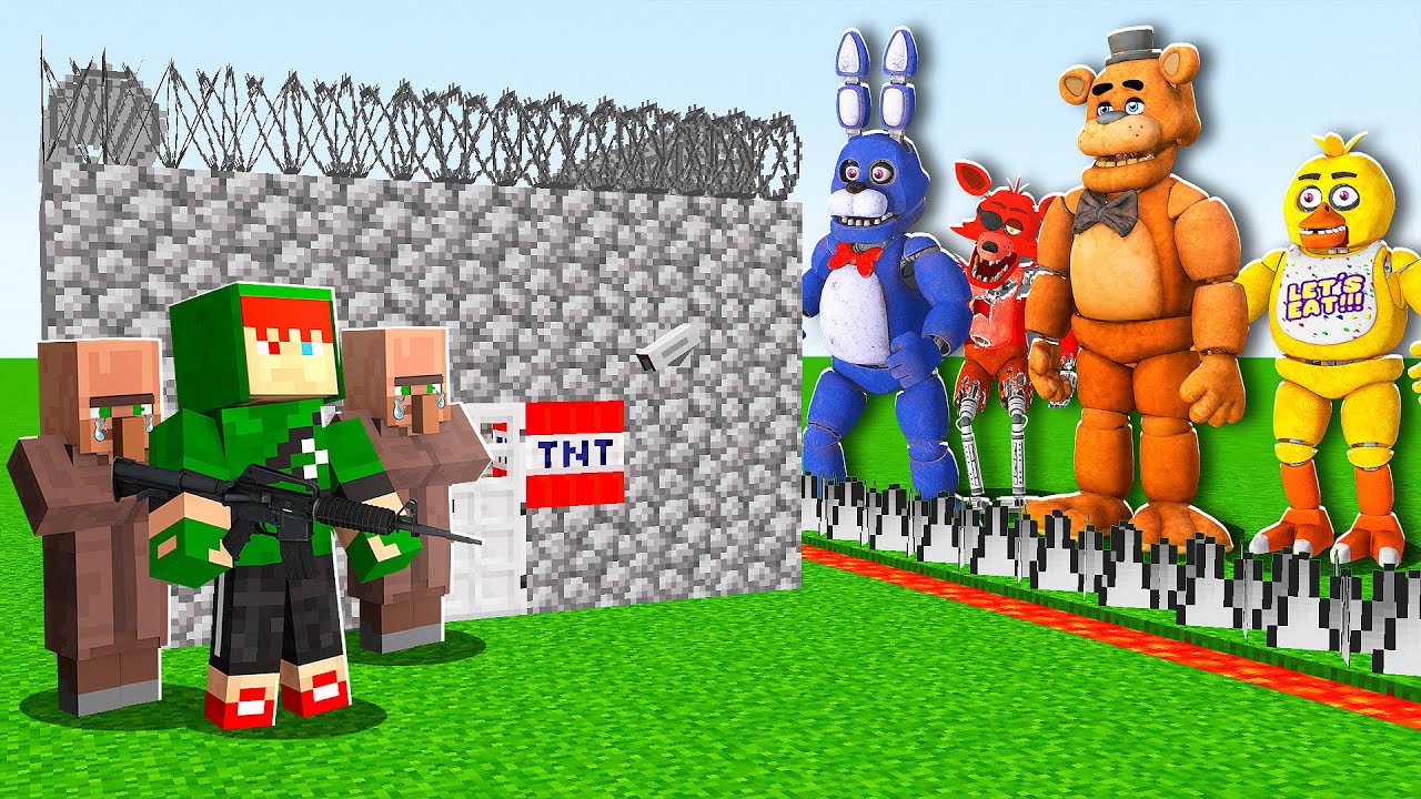 SOBREVIVENDO AO APOCALIPSE DE 10000 ANIMATRONICS NO MINECRAFT!! (FIVE NIGHTS AT FREDDY'S)