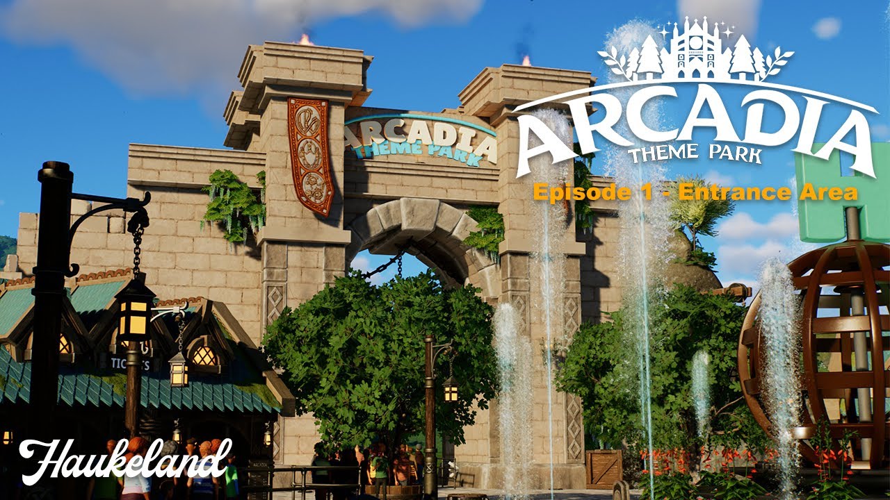 Building a UNIVERSAL INSPIRED Theme Park | Arcadia Ep. 1 | Planet Coaster 2
