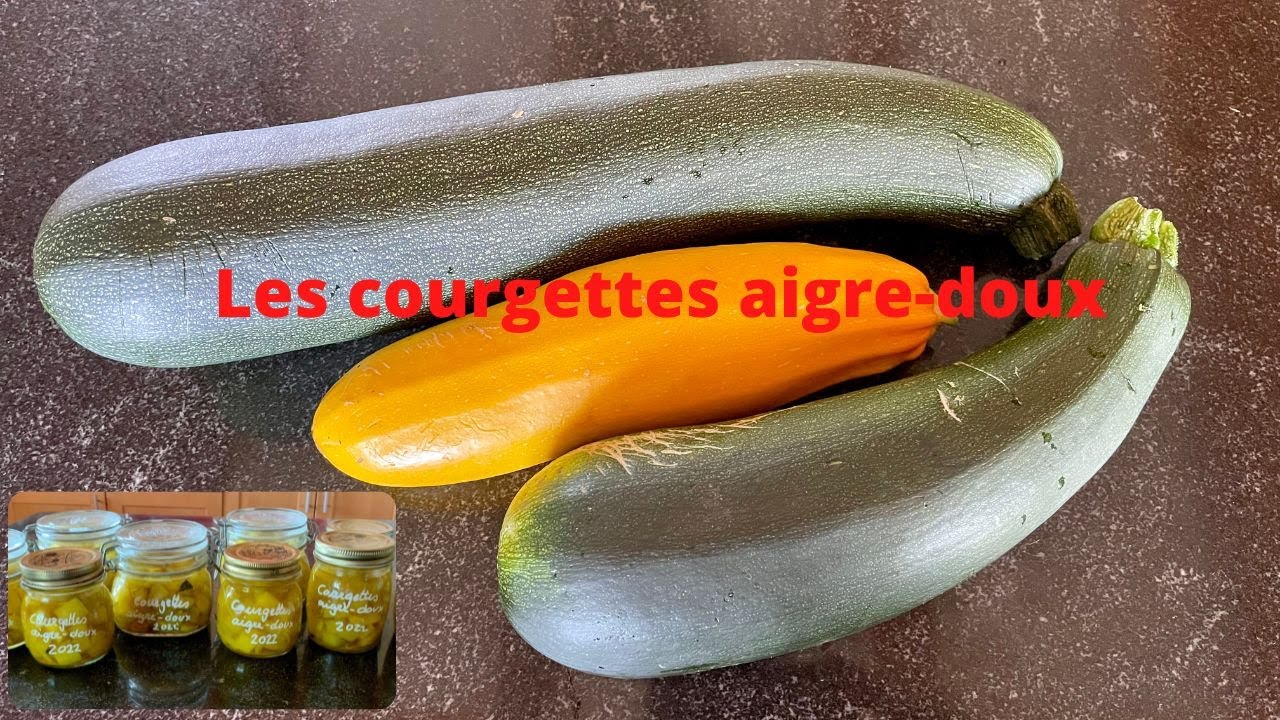 Courgettes à l'aigre-doux