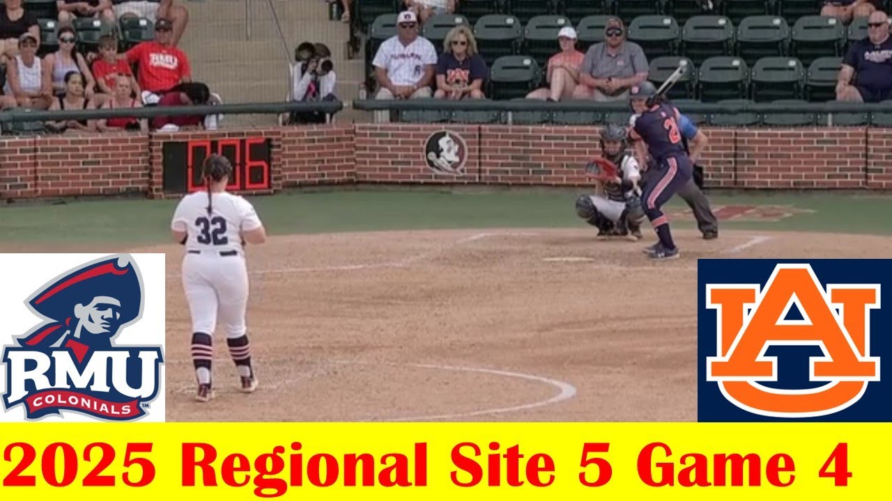 Robert Morris vs Auburn Softball Game Highlights, 2025 NCAA Regional Site 5 Game 4