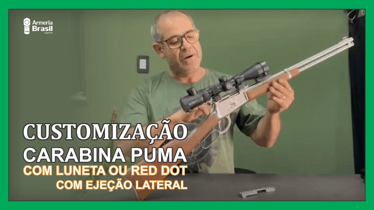 Instalação de Picatinny (Tipo Fuzil) para Luneta/Red Dot em Carabina PUMA - #ArmeriaBrasil