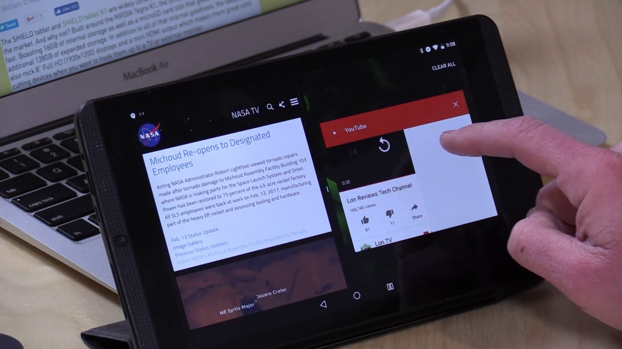 Nvidia Shield K1 Tablet (New and Old) Gets Android 7 Nougat! Split Screen Multitasking