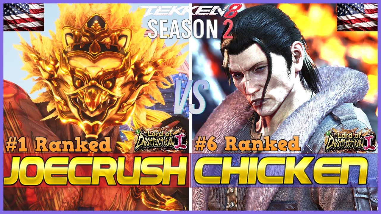 T8 ▰ JOECRUSH (#1 Ranked Fahkumram) Vs CHICKENMAN (#6 Ranked Dragunov) ▰ Tekken 8 Top Level Gameplay