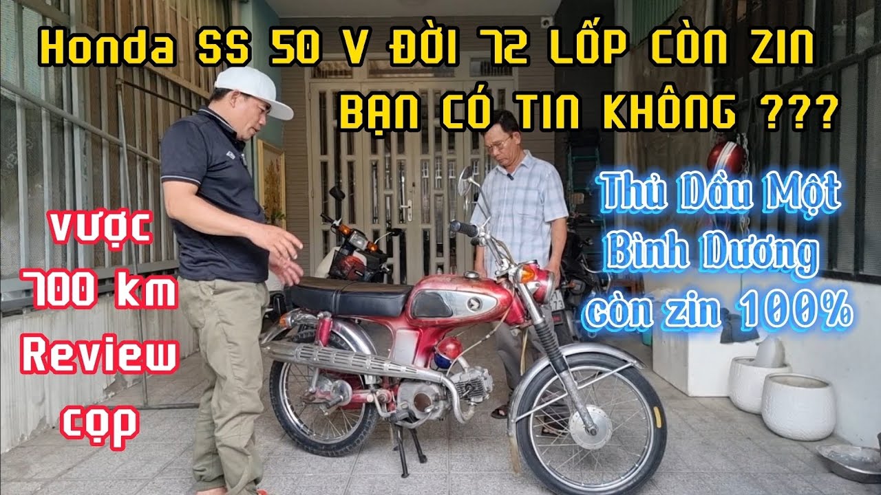 Honda đời 72 lốp xe còn zin 5 số zin vít lửa
