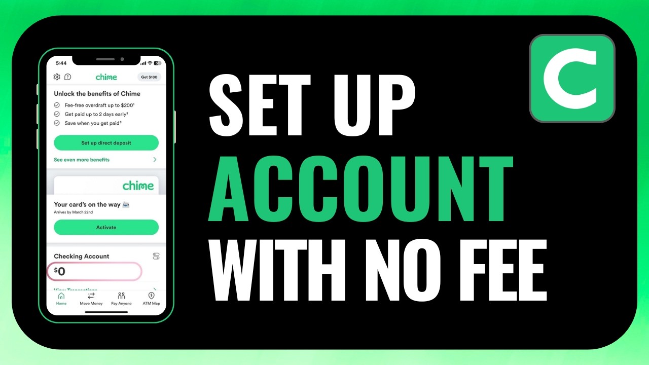 How to Set Up Chime Account with No Fee !