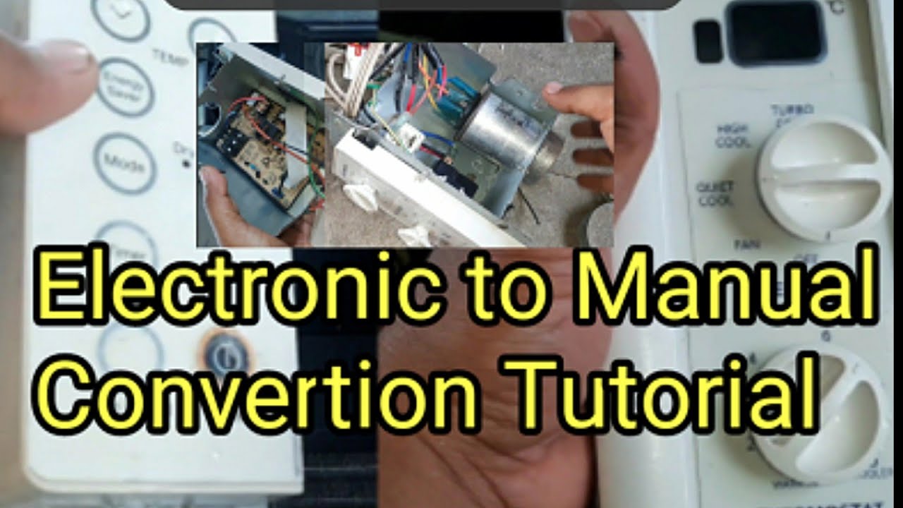 How to convert defective electronic air con into manual  air con tutorial