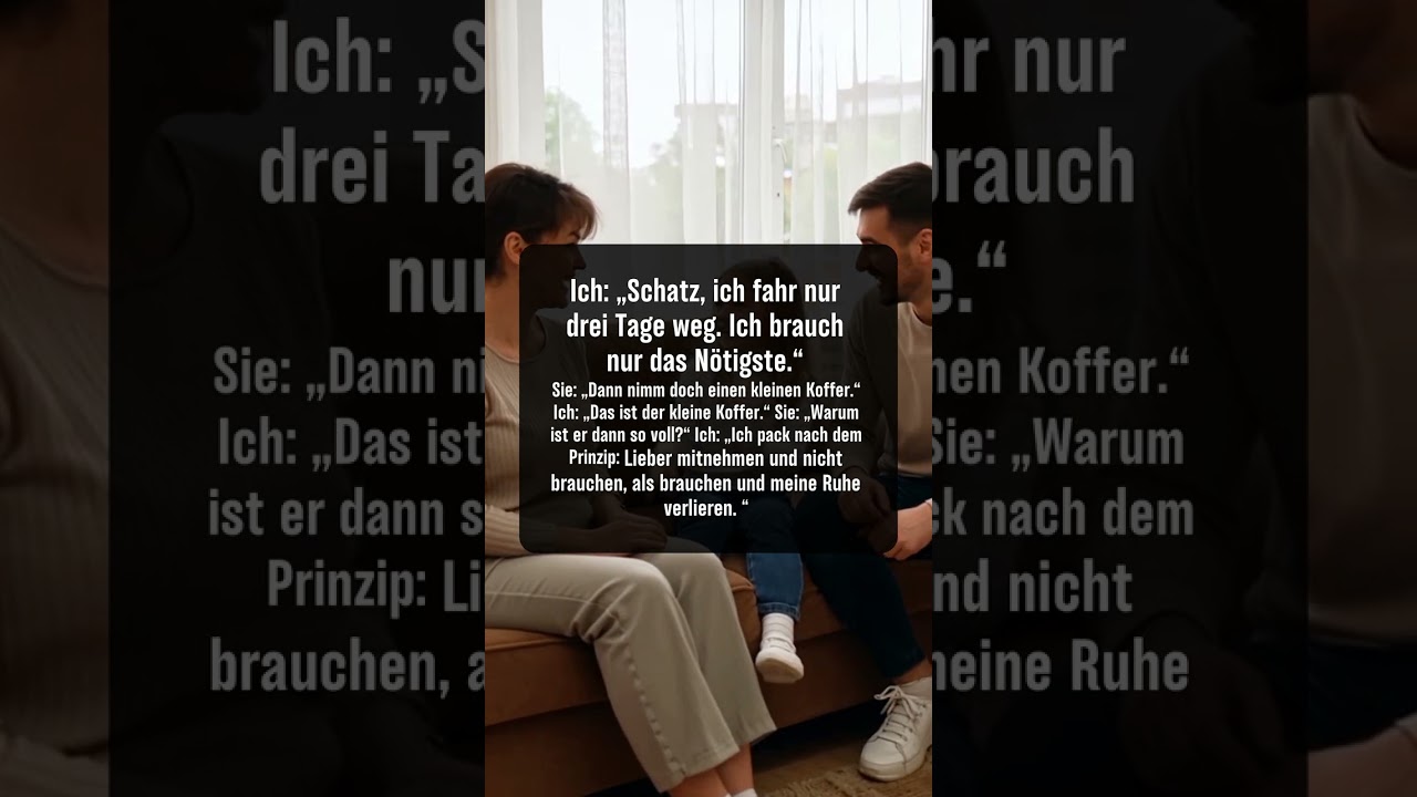 Weniger ist oft mehr? Nicht beim Packen! 🧳 #ReiseHumor #PackenMitStil