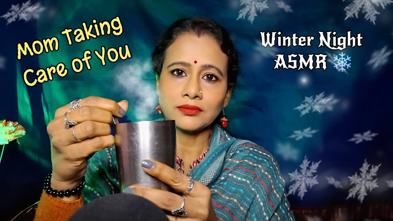 ASMR Mom Roleplay❄️Taking Care of You on a Winter Night to Help You Sleep 🍁 (Hindi) | Dearly ASMR