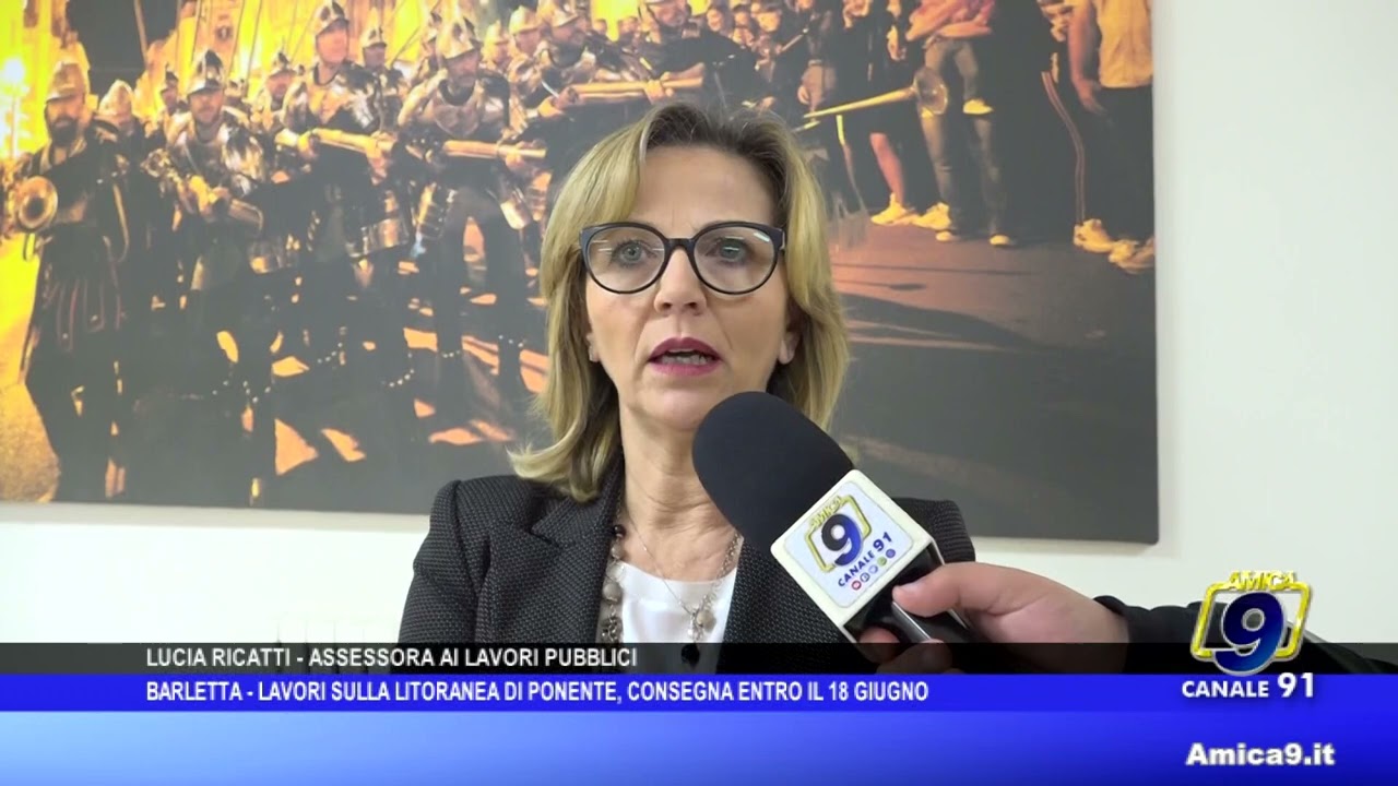 Barletta - Lavori sulla Litoranea di Ponente, consegna 18 giugno