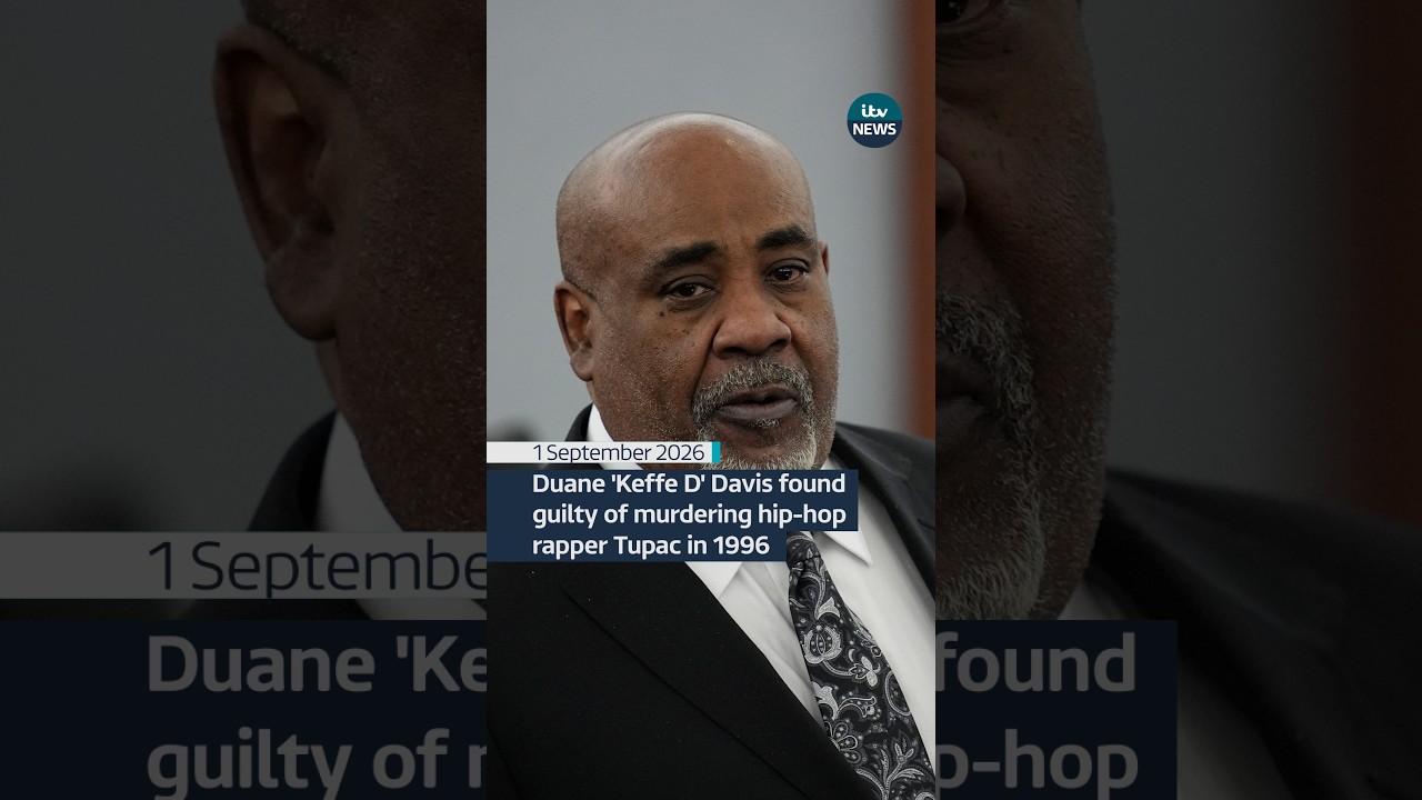 Duane 'Keffe D' Davis has been found guilty of the 1996 murder of American rapper Tupac Shakur