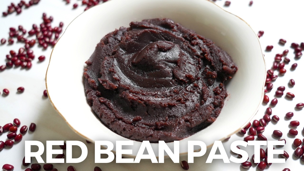 Red Bean Paste Recipe 紅豆沙 with Azuki Beans 🫘