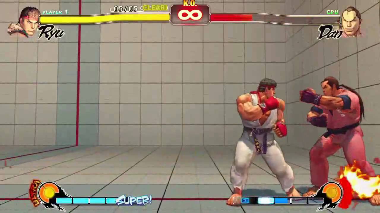 Street Fighter 4 Ryu Trial Combo Challenge HD Easy-Hard