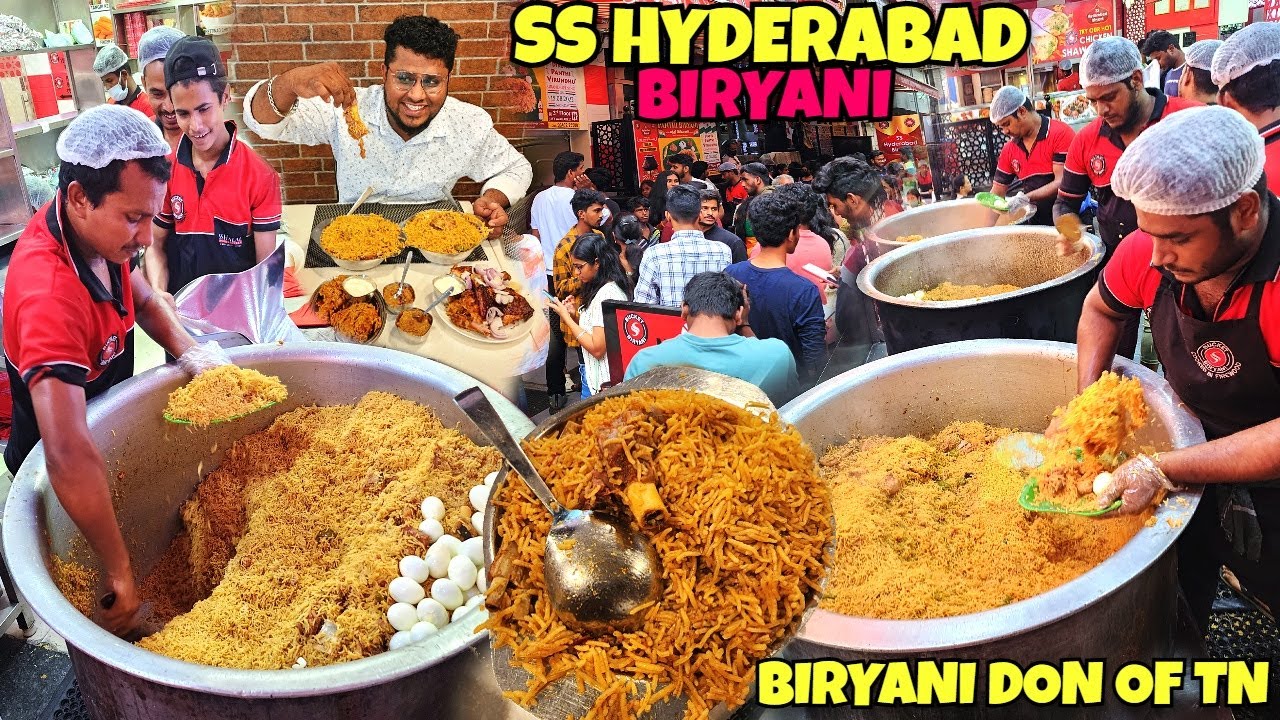 தமிழ்நாட்டின் Unlimited Biryani DON | SS Hyderabad Biryani | Tamil Food Review