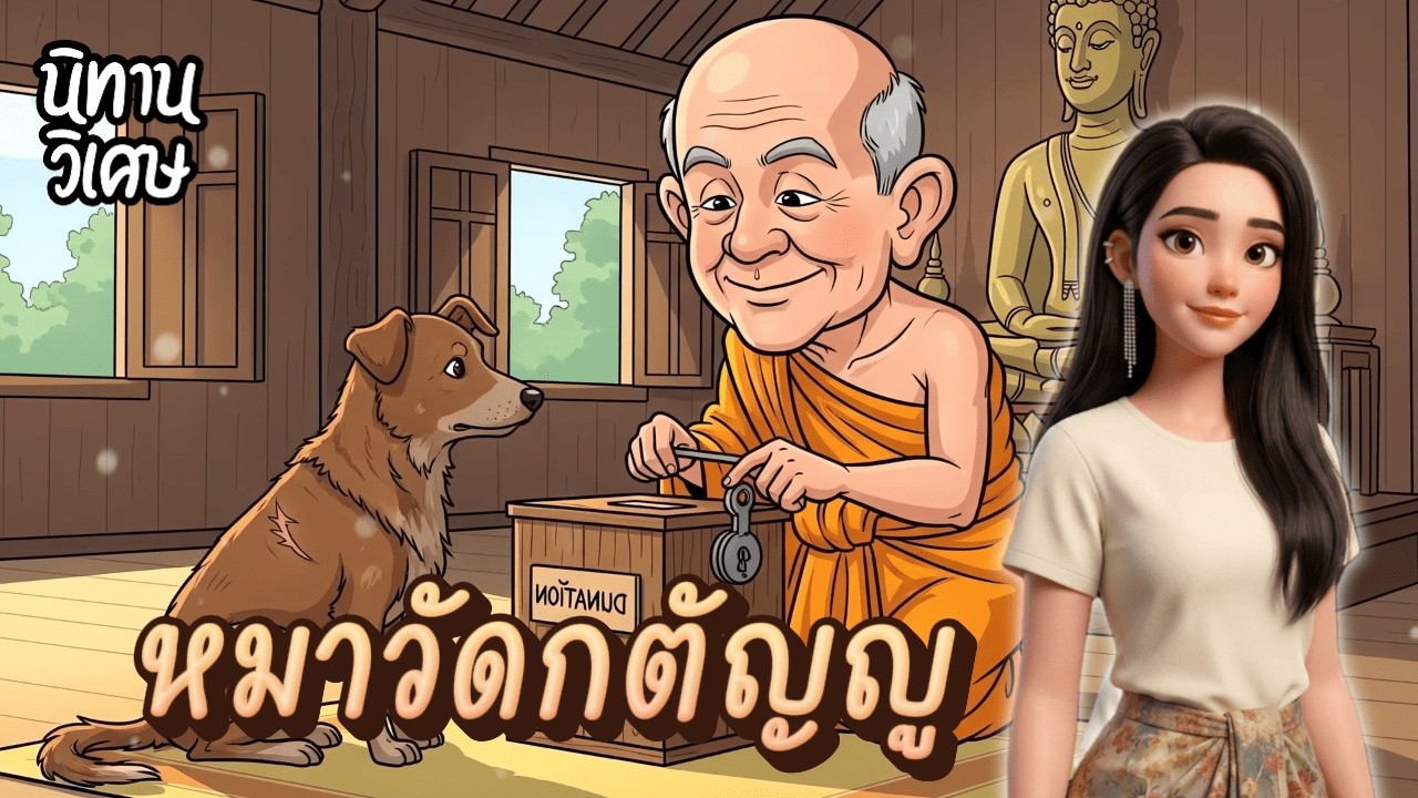 หมาวัดกตัญญู | EP.38 นิทานวิเศษ #นิทานพื้นบ้าน #นิทานก่อนนอน #นิทานสอนใจ