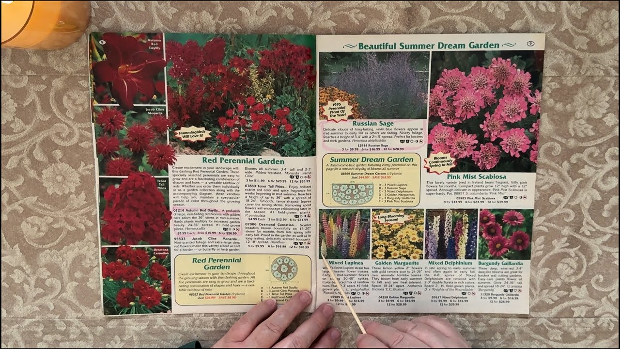 ASMR Plant Catalog, Whispered Reading, Tracing, Page Turning