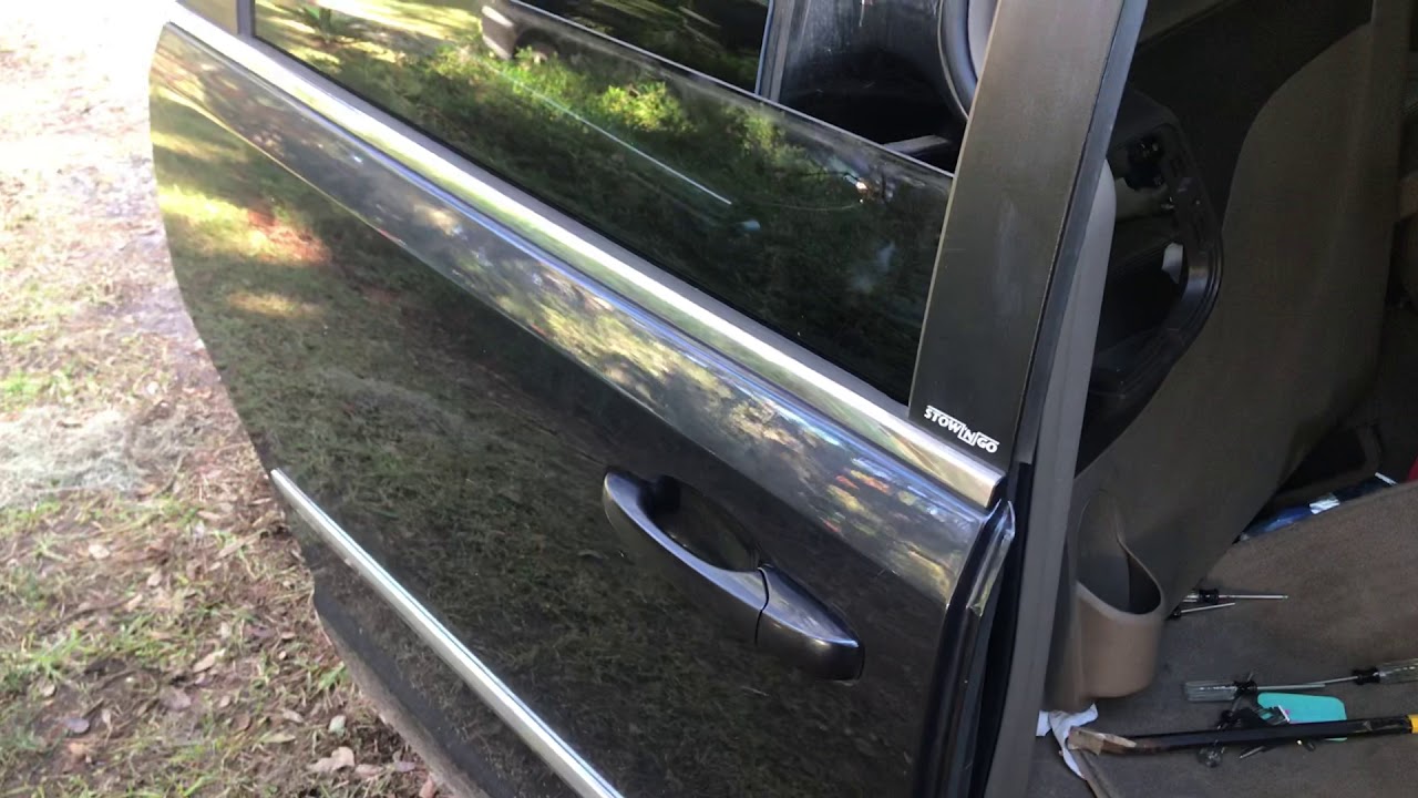Minivan sliding door grinding noise fix