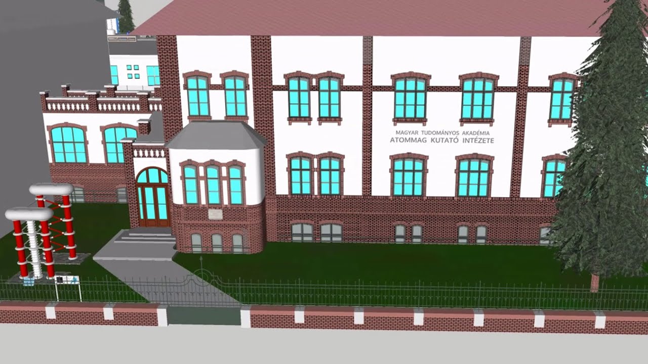 Buildings of ATOMKI (animation)