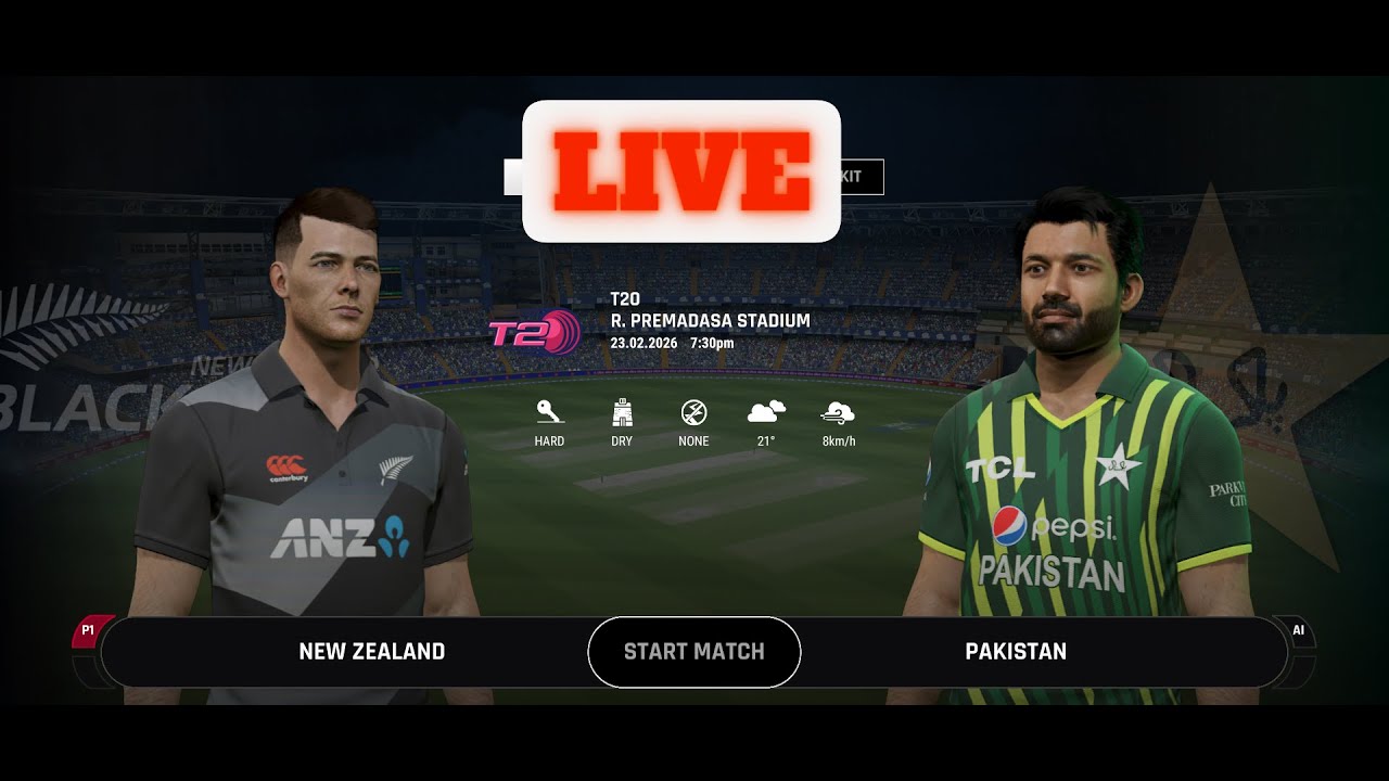 LIVE: T20 World Cup 2026 Newzealand VS Pakistan – Road to 1000 Subscribers !!!