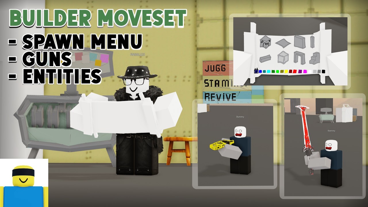 JJS | Build Mode with Guns | Moveset Showcase