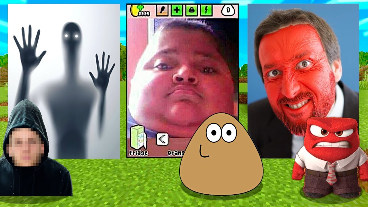ЭТА ИГРА ПОКАЗЫВАЕТ НАСТОЯЩИЕ ЛИЦА ПЕРСОНАЖЕЙ Minecraft! (Pursuer, POU, Inside Out 2)