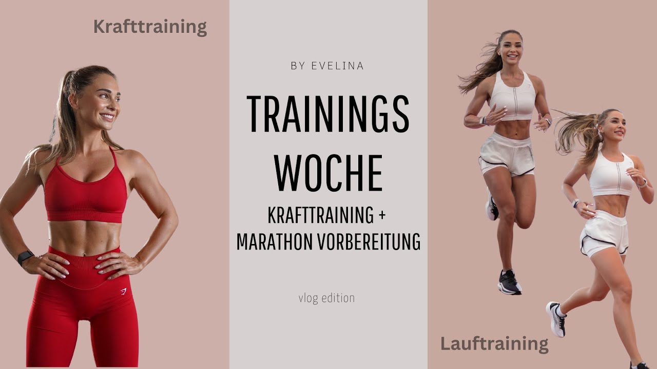 Krafttraining und Marathon Vorbereitung - wie strukturiere ich mein Training? | Trainingswoche VLOG