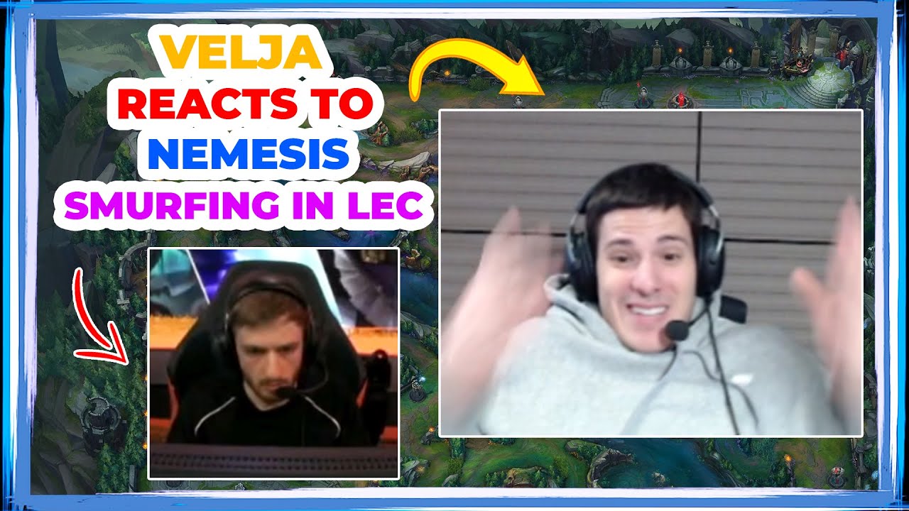LR Velja Reacts to NEMESIS SMURFING on RYZE in LEC 👀