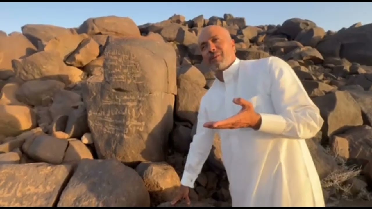 حفيد الصحابي سعد بن معاذ في أحد أودية المدينة