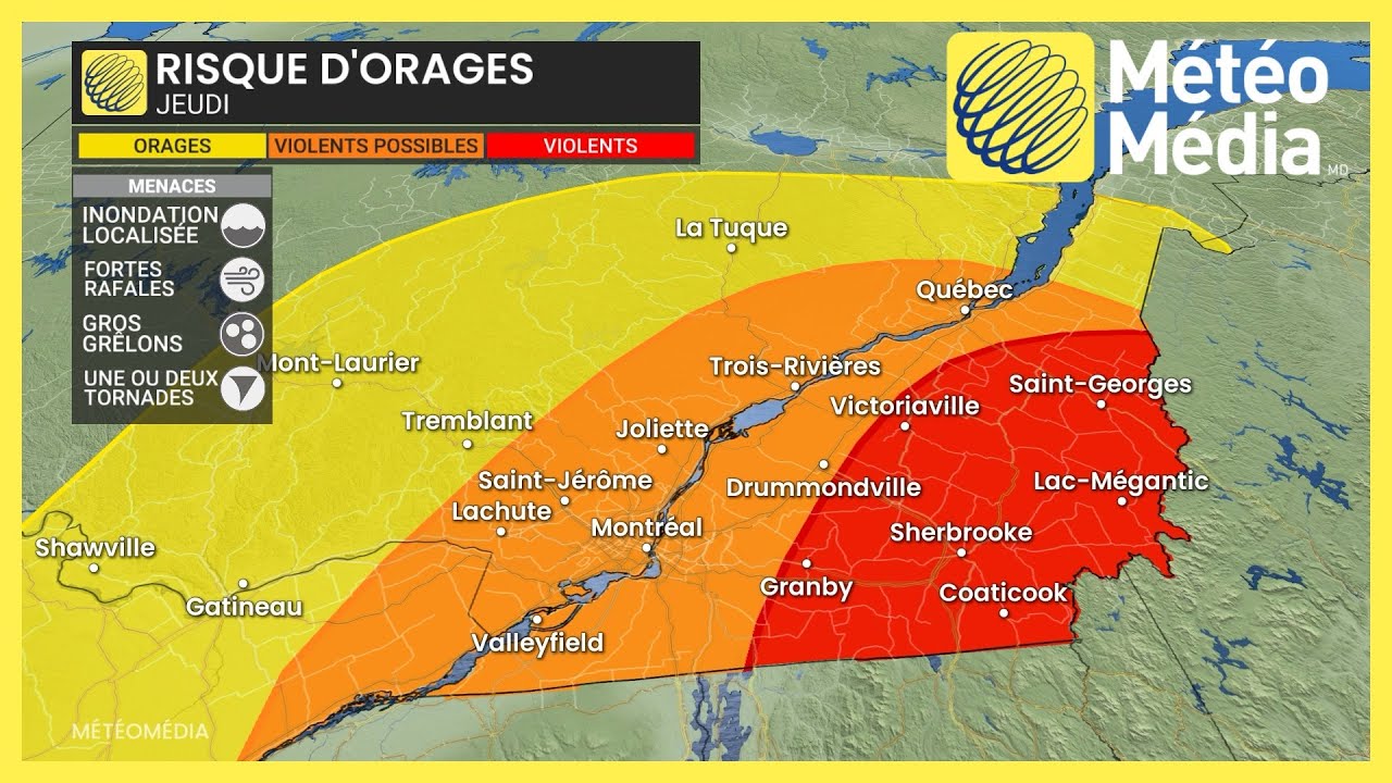Orages violents : supercellules possibles