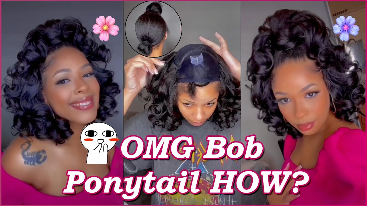 😫$20 Half Up Half Down Tutorial? Quick Weave Curls Bob | Protective Style Ft. #ULAHAIR