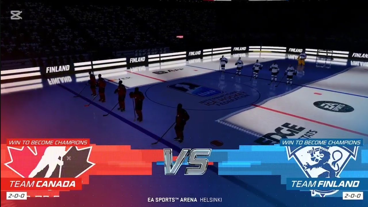 FHL Olympic Gold Game Finland vs. Canada. NHL25.