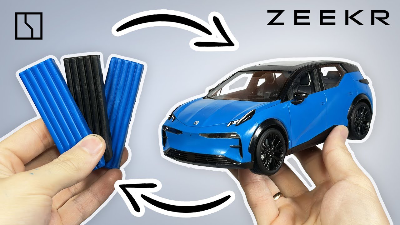 Я создал шедевр ZEEKR X из пластилина за 150 часов работы