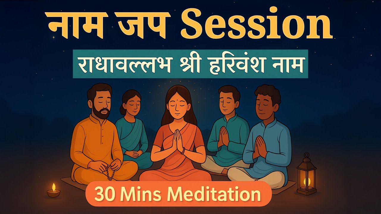 Naam Jap Session | 30 Mins Meditation | Radha Vallabh Shri Harivansh Naam | Jamming Session 28