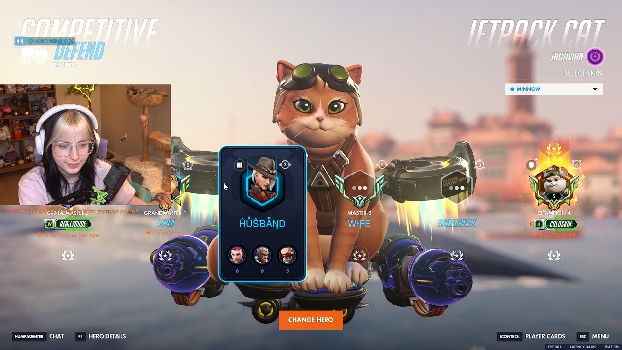 What a CHAMPION Jetpack Cat looks like in Overwatch - ASPEN INSANE Jettpack Cat!