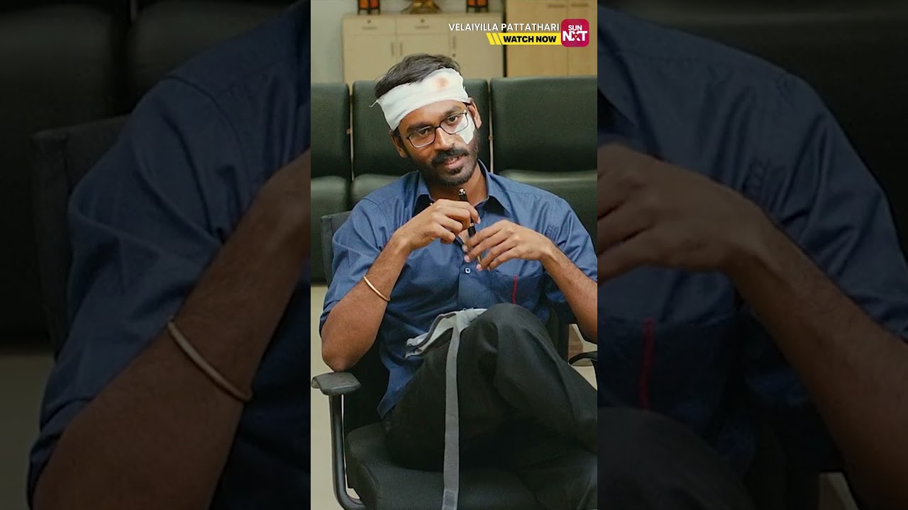 Dhanush's swag move😎😏 #velaiillapattadhari #dhanush #sunnxtshorts