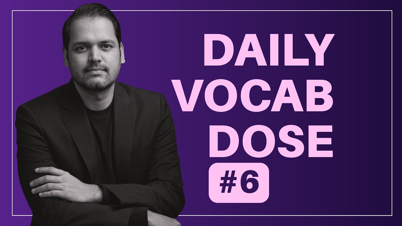Vocab Dose #6 By Ravi Morya Sir