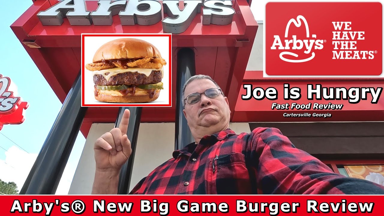 Arby's® New Big Game Burger Review | Limited time offer | Joe is Hungry 🍔🍔🍔