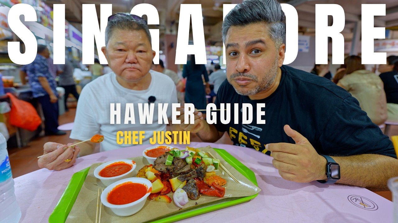 Eating Like a Local in Singapore 🇸🇬 | 3 Hawker Centers with Chef Justin