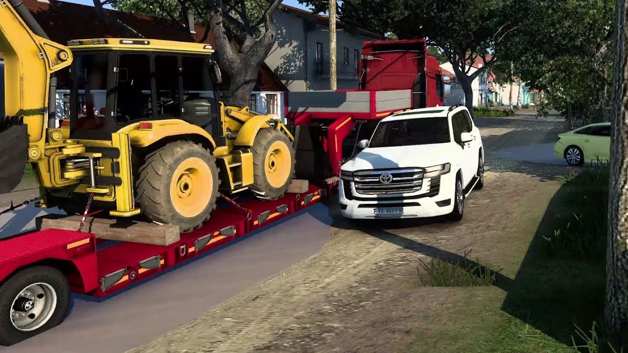Heavy Traffic on Narrow Road - Toyota Land Cruiser 300 2022 | Euro Truck Simulator 2 