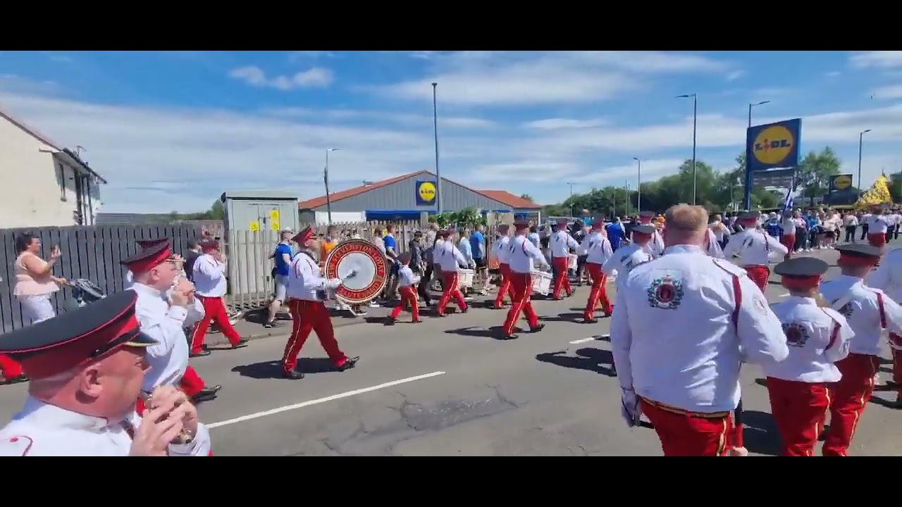 New Stevenston Loyal flute band @ Central Scotland boyne celebrations 2022 .
