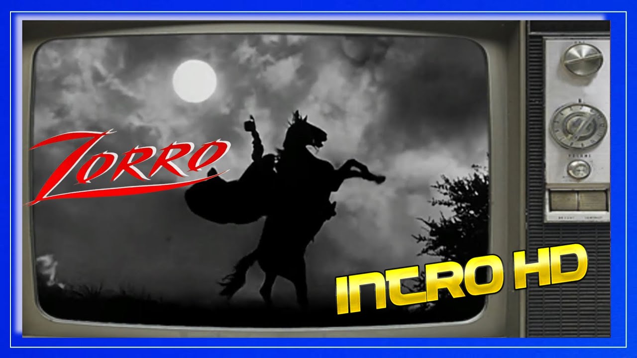 ZORRO serie 1957🔵 Intro, Opening HD. Español /Inglés.