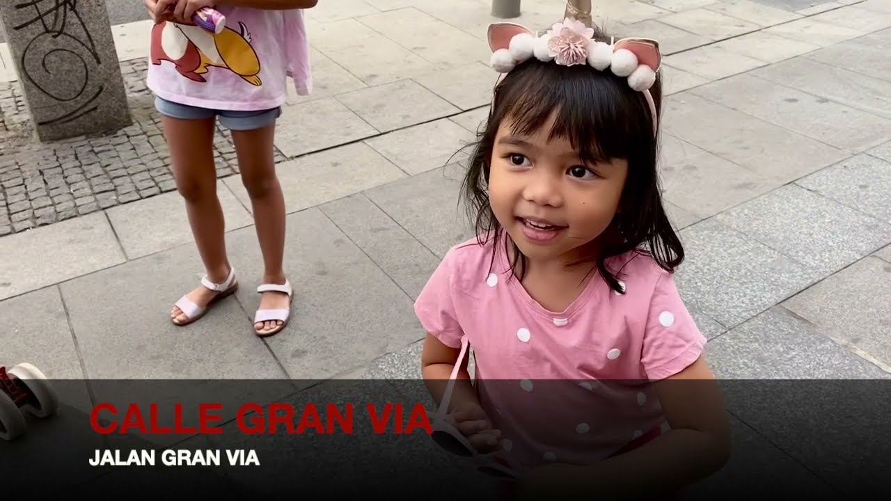 Jalan kaki - Walking di Sepanjang Calle GRAN VIA - Madrid #jakarta #indonesia #trending #travel