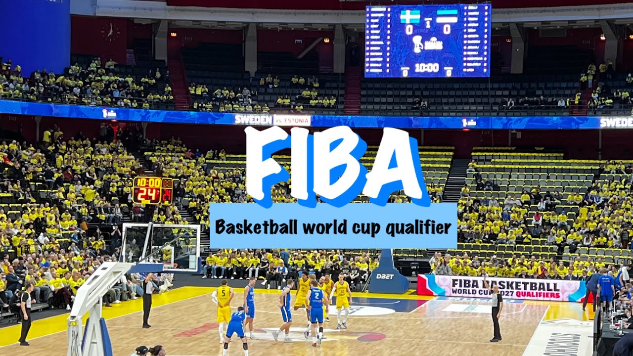 FIBA basketball world cup qualifier in Avicii Arena | Sweden vs Estonia