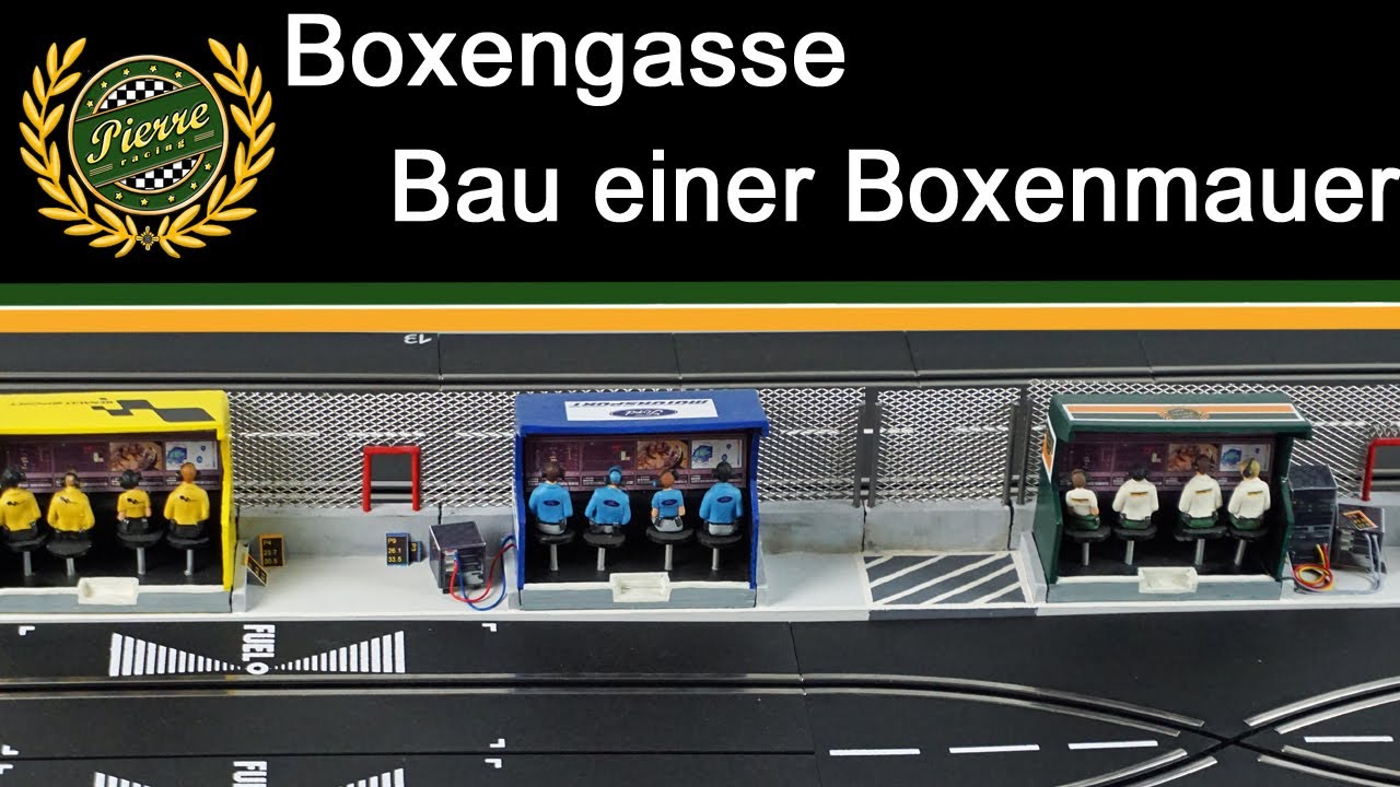 Boxengasse - Bau einer Boxenmauer