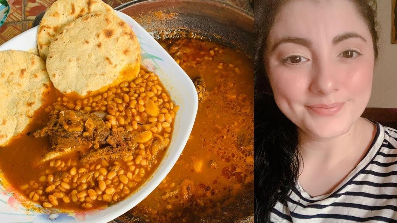 Frijoles blancos con costilla de res