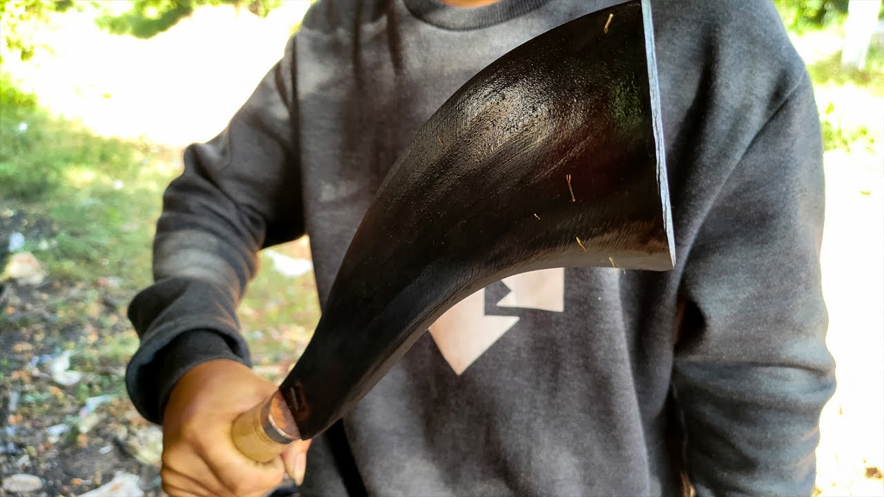 KNIFE MAKING - FORGING THE MOST USEFUL KNIFE FOR FARMERS BY VILLAGE BLACKSMITH