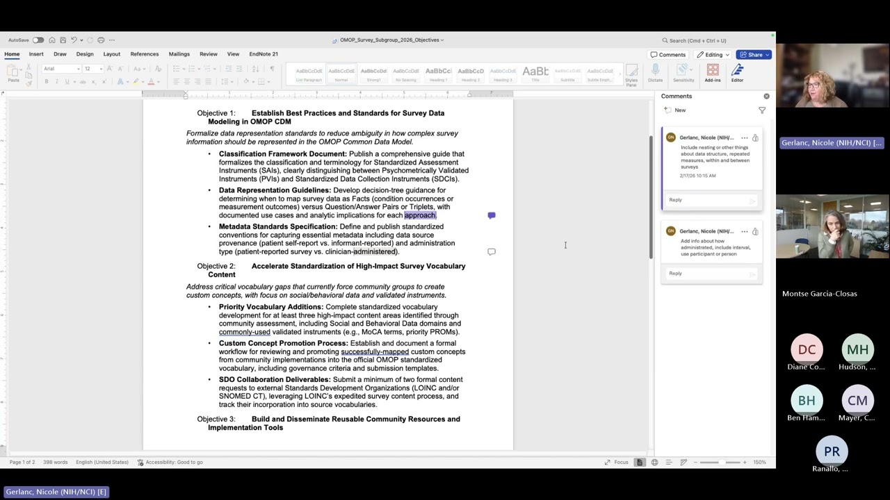 CDM Survey Sub group 20260217 Meeting Recording
